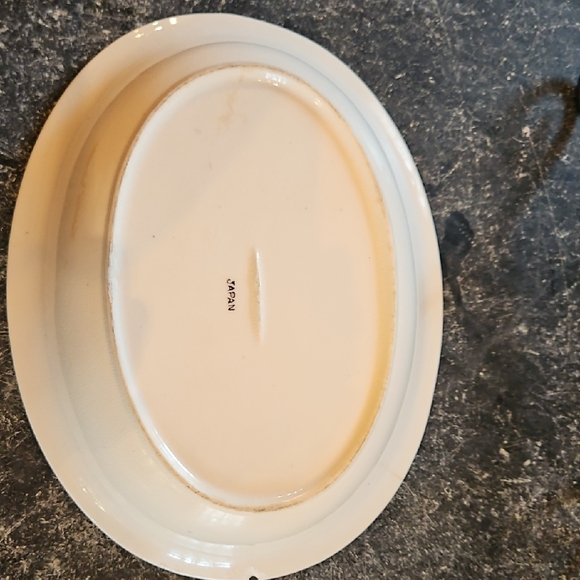 Vintage Blue Willow Oval 10' Serving Bowl - Picture 6 of 11